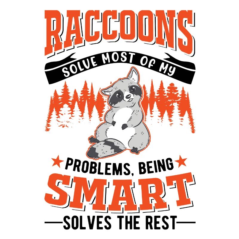 Waschbär Geschenk Raccoon