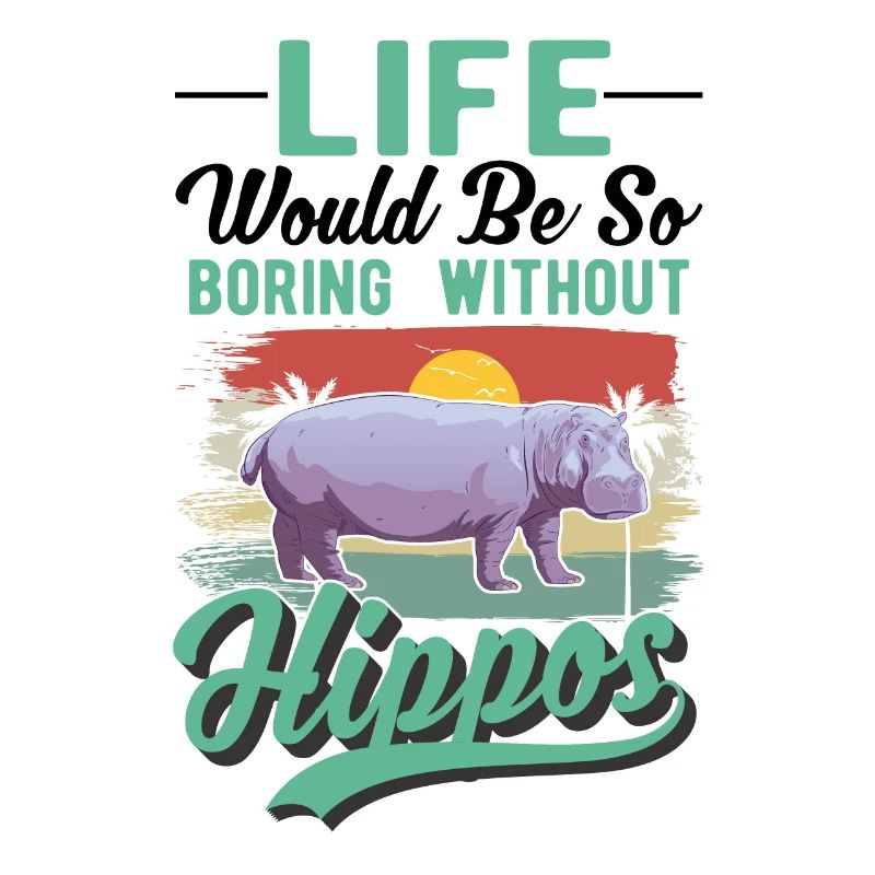 Nilpferd Geschenk Hippo Flusspferd