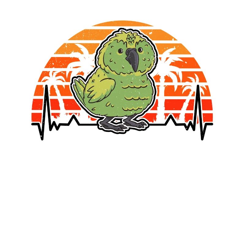 Kakapo Herzschlag Retro