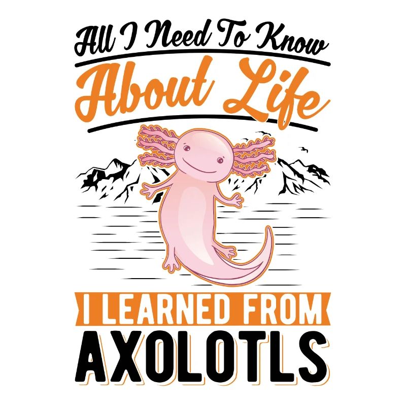 Axolotl Geschenk Schwanzlurch