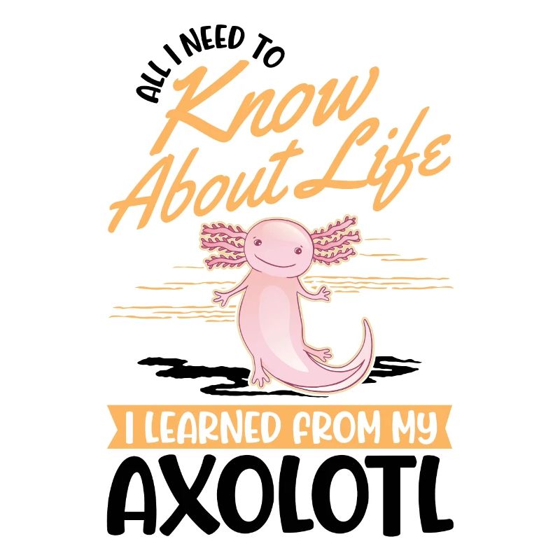 Axolotl Geschenk Schwanzlurch