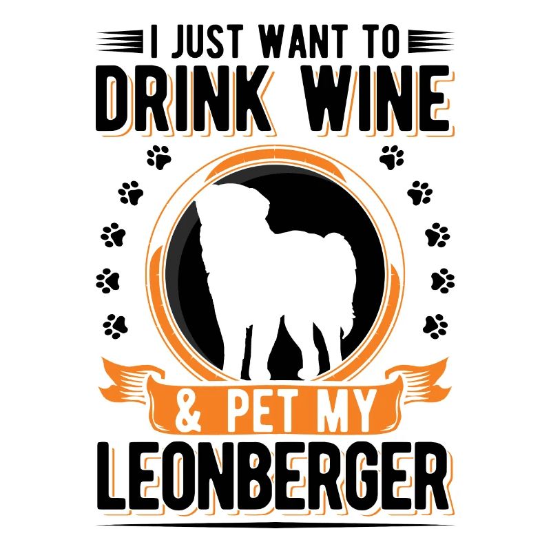 Leonberger und Wein