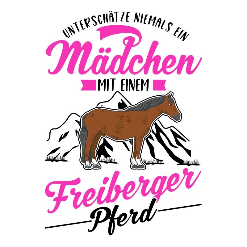 Freiberger Pferd Mädchen
