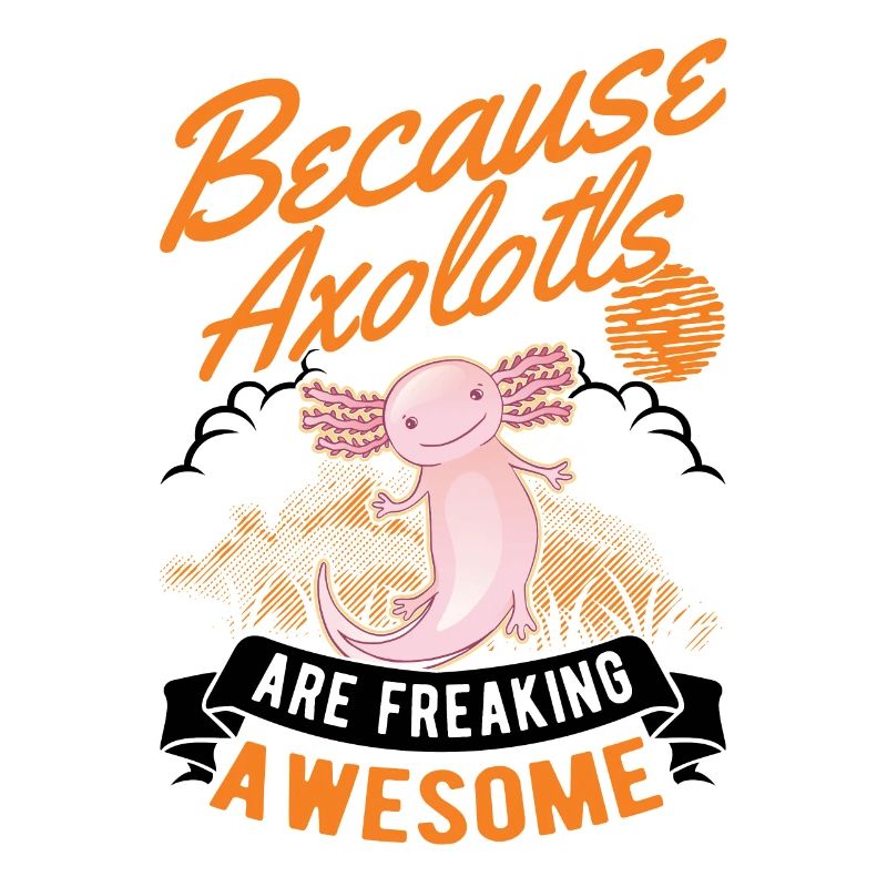Axolotl Geschenk Schwanzlurch
