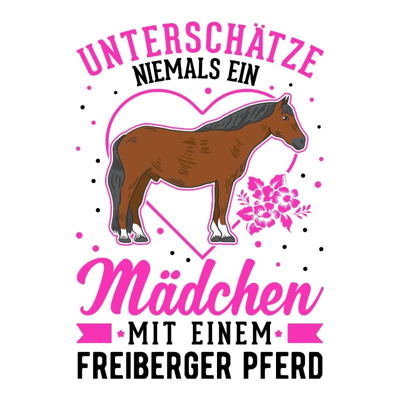 Freiberger Pferd Mädchen