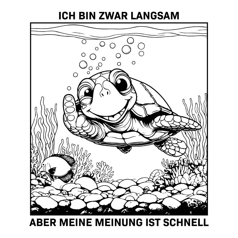 Meinungsstarke Schildkröte