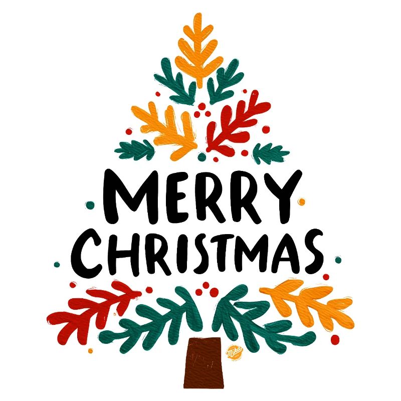 Bunter Blatt-Weihnachtsbaum