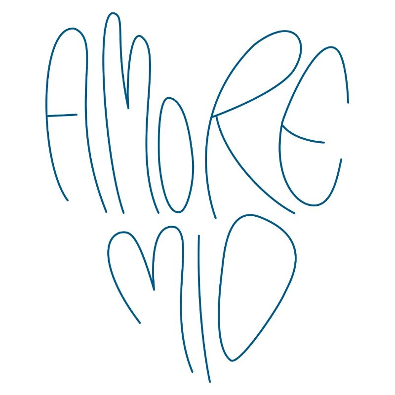 Amore Mio Schriftzug