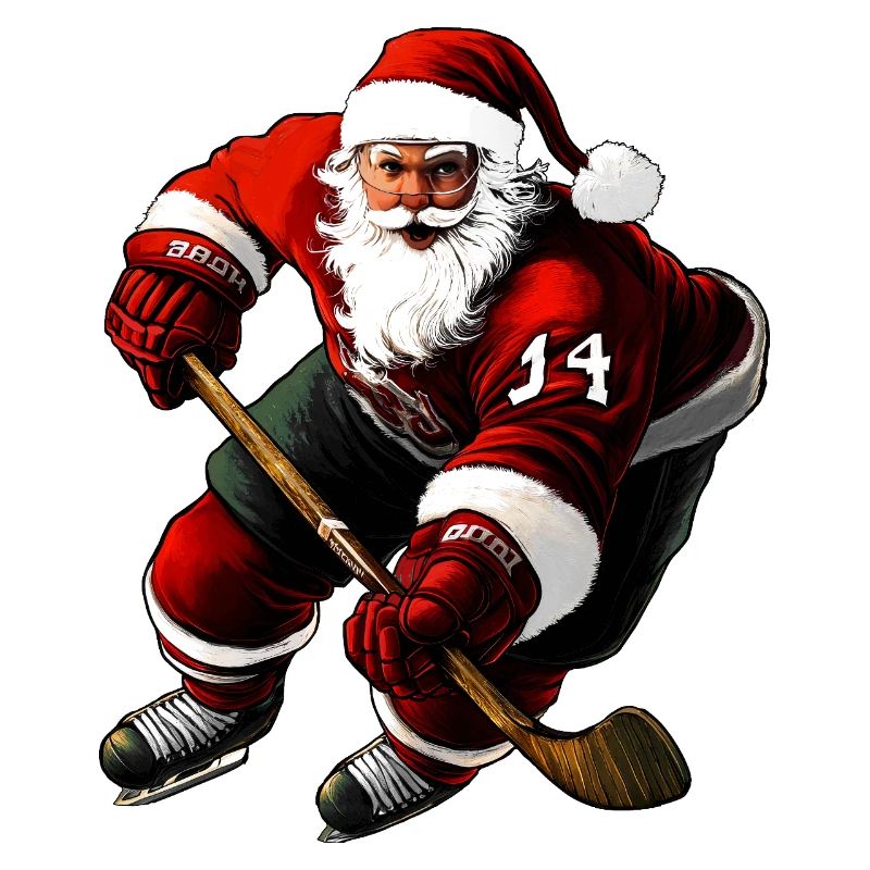 Weihnachten Eishockeyspieler
