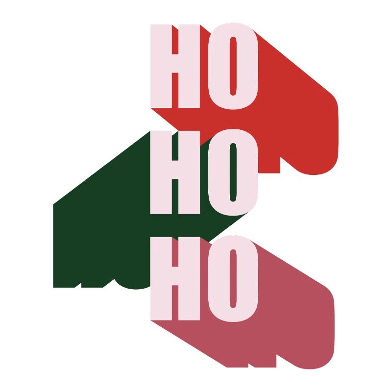 Ho Ho Ho Weihnachtsdesign