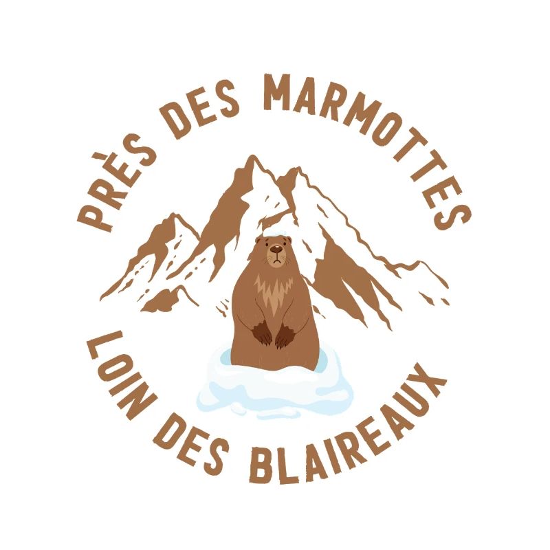 Alpenmurmeltier auf Eis