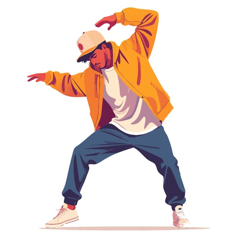 Breakdance Pose Dancer Person Style Dancing Motif