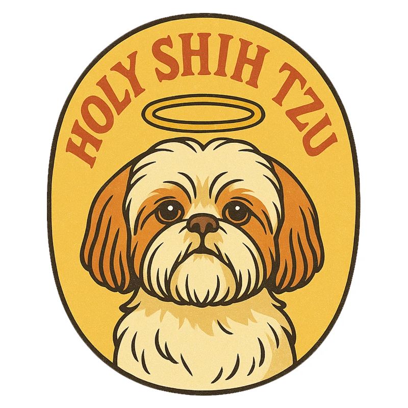 Heiliger Shih Tzu Halo-Abzeichen