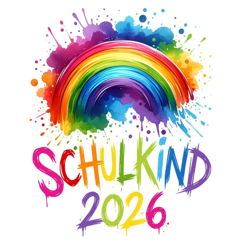 Schulkind 2026 Regenbogen