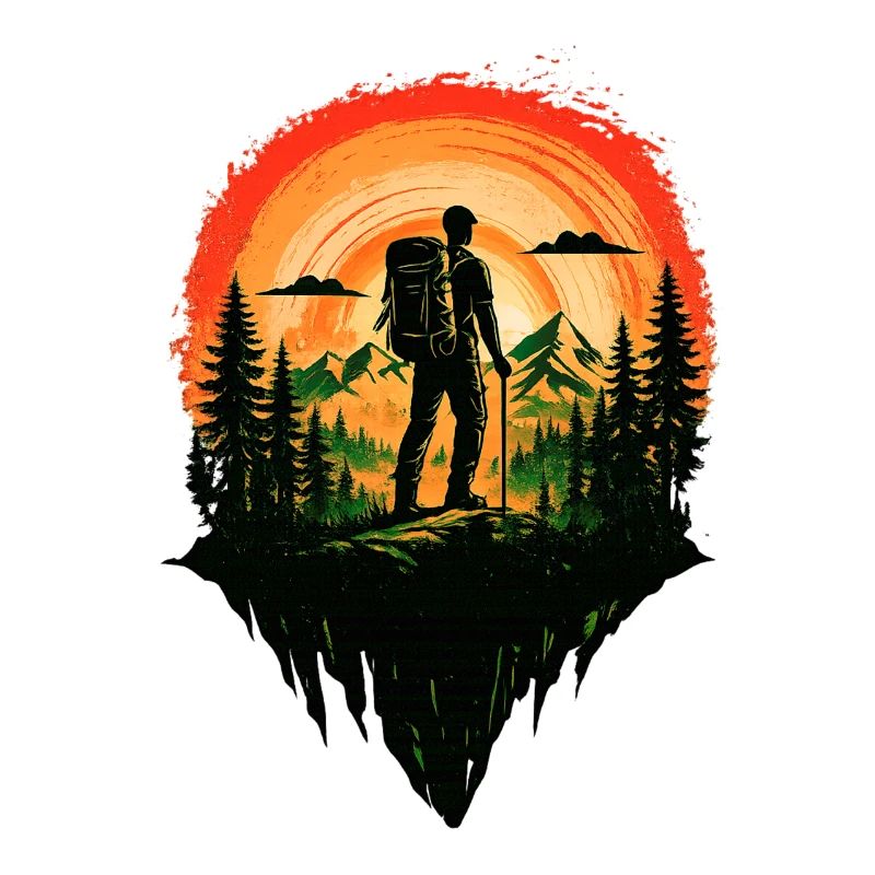 Rotes Schlafenszeit-Wanderabenteuer