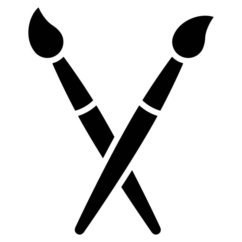 Pinsel, Malerei, Kunst Symbol