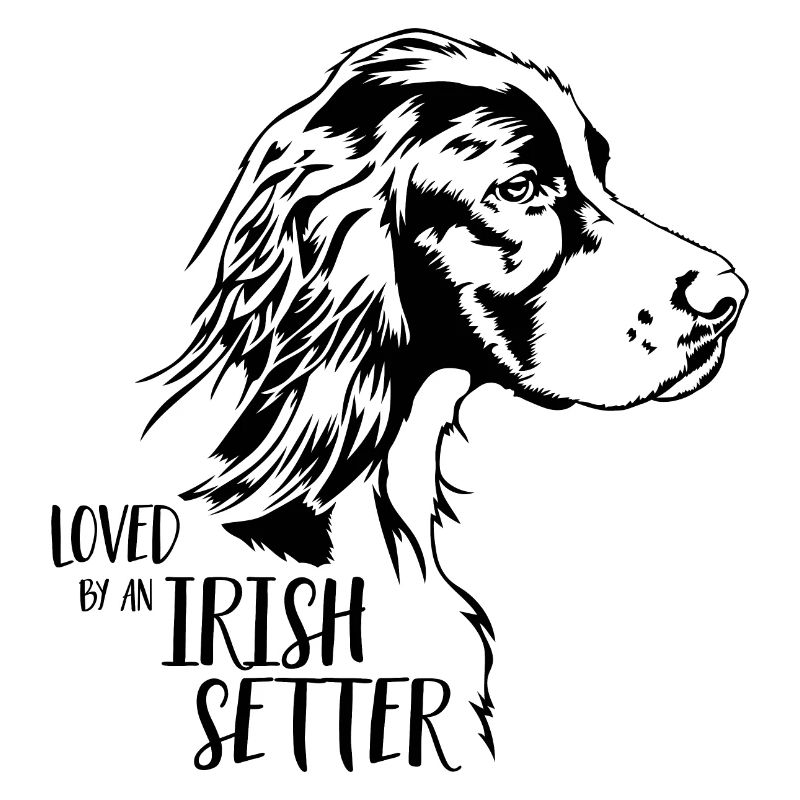 Loved by an Irish Setter Hundespruch Wilsigns