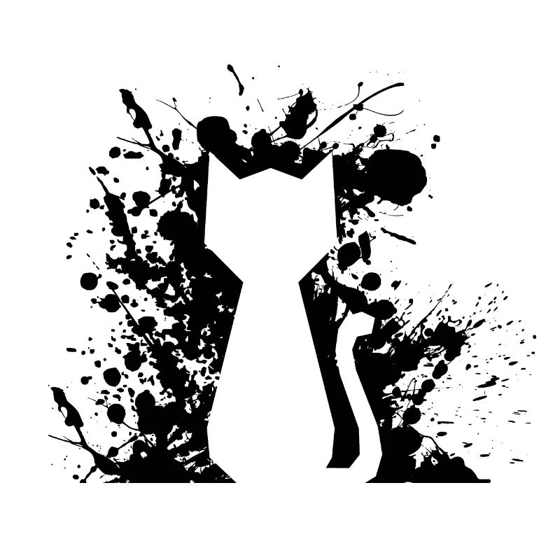 Freche Katze Silhouette