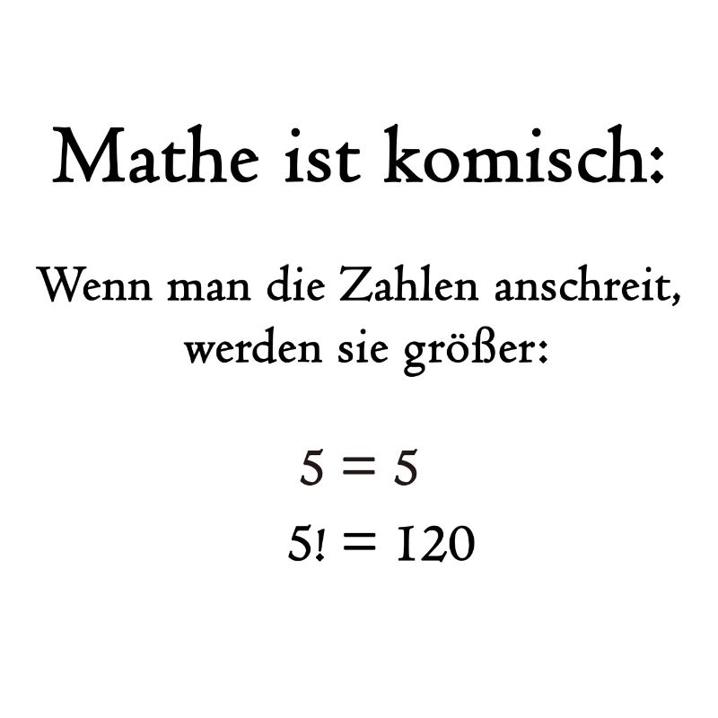 Mathe ist komisch