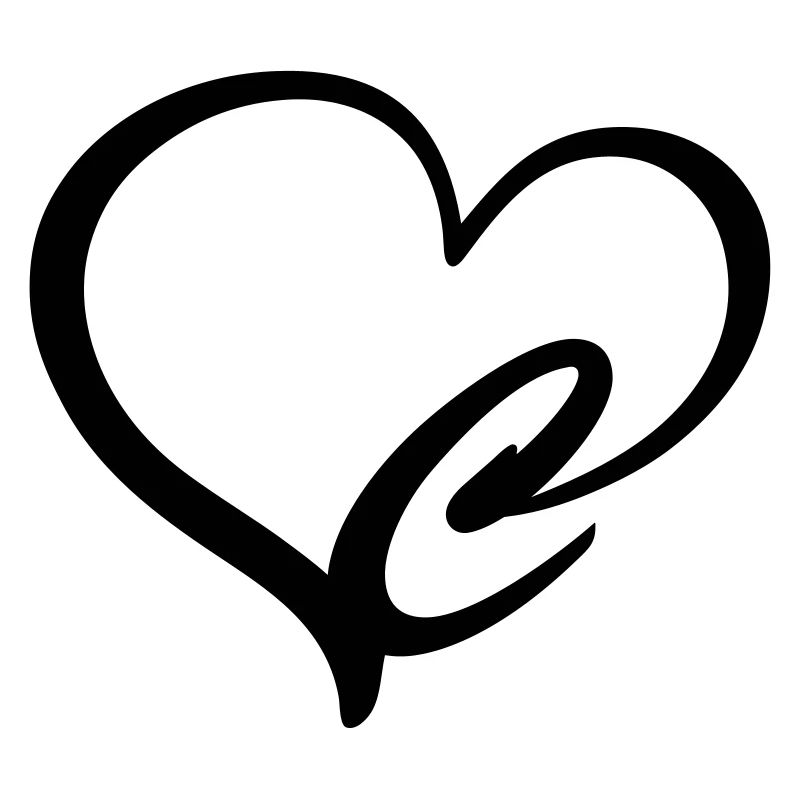 Herz Buchstabe C