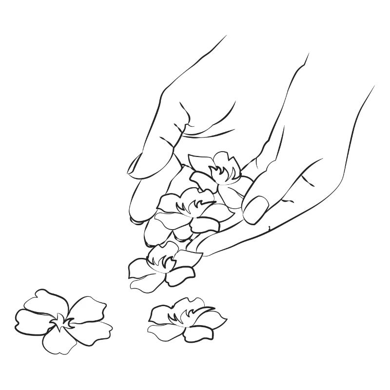 Strichzeichnung Hand