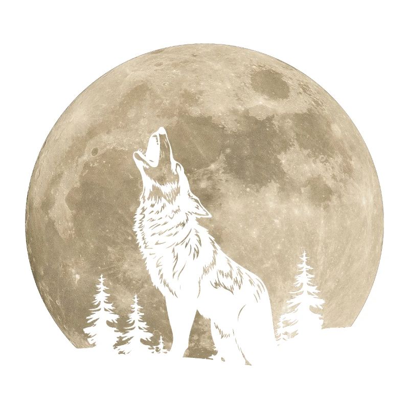 Wolf Mond Wald