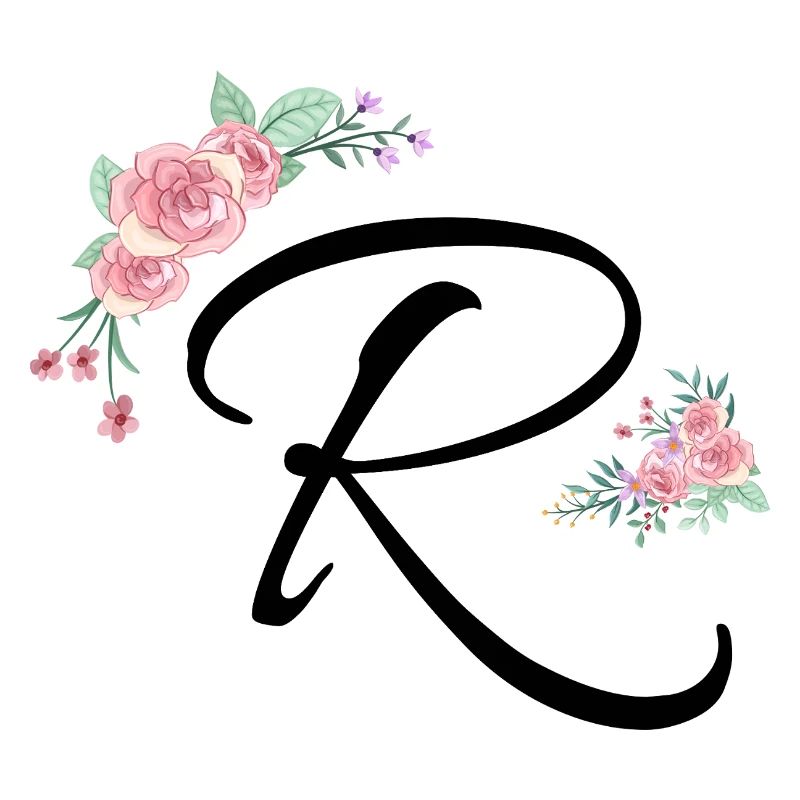 Buchstabe r Blumen