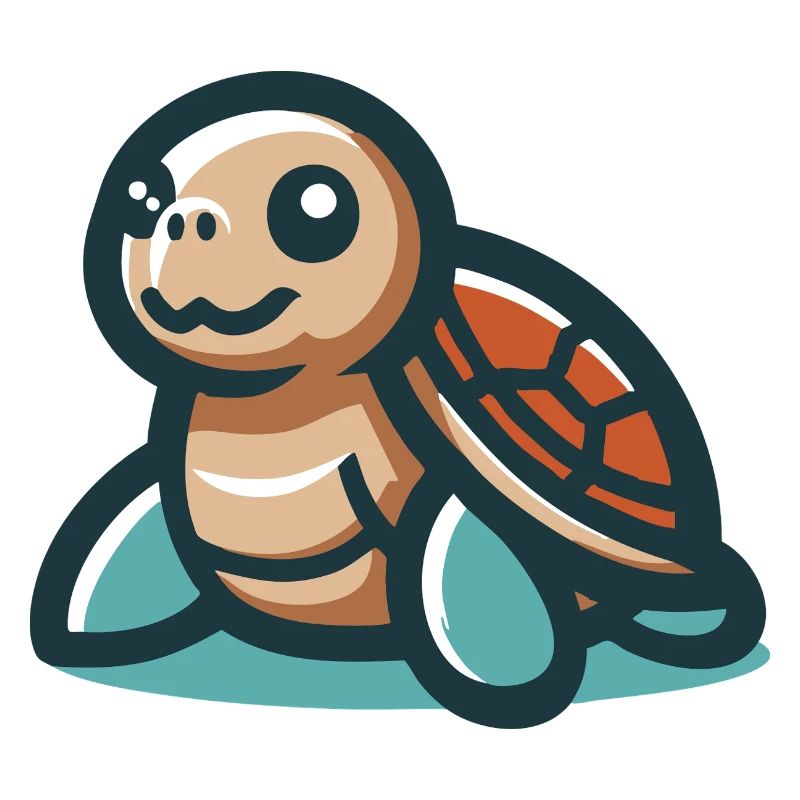 Lächelnde Schildkröte