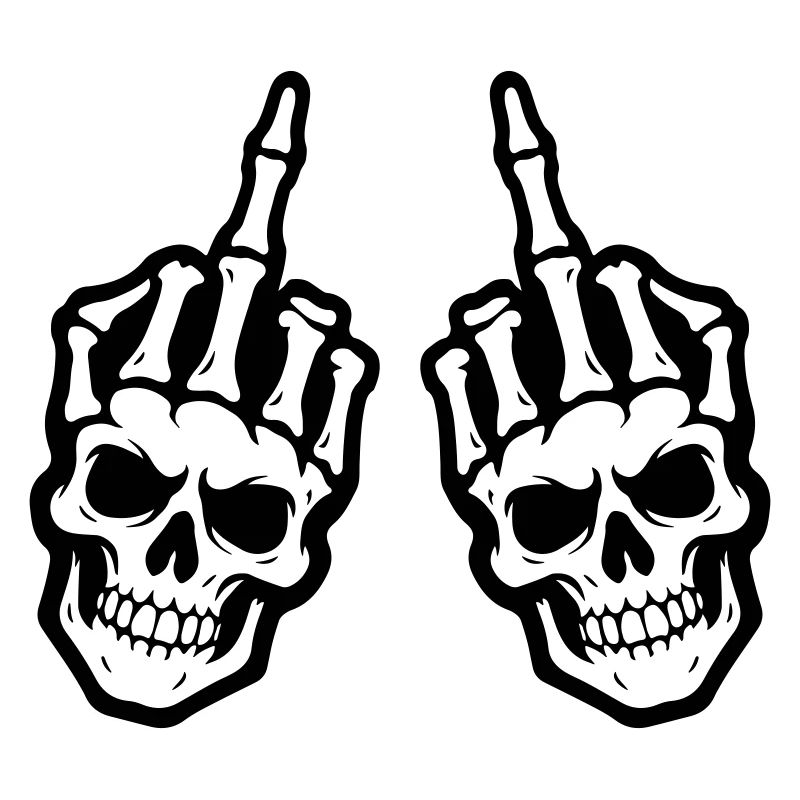 Mittelfinger Skelett Hand