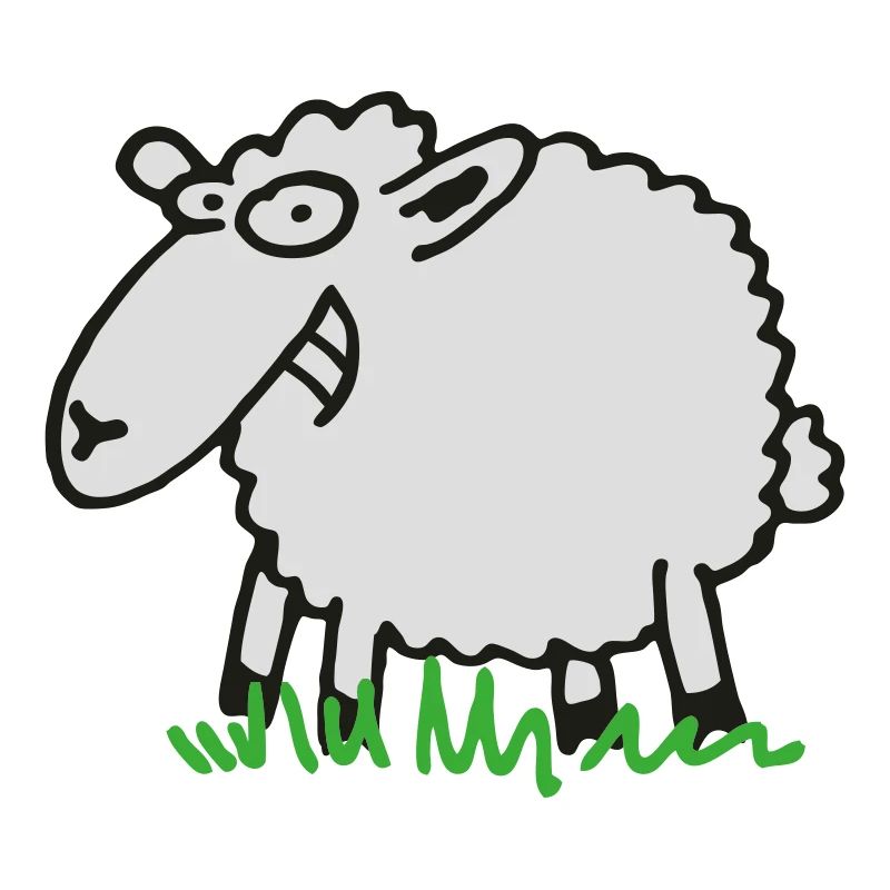 Grinsendes Schaf