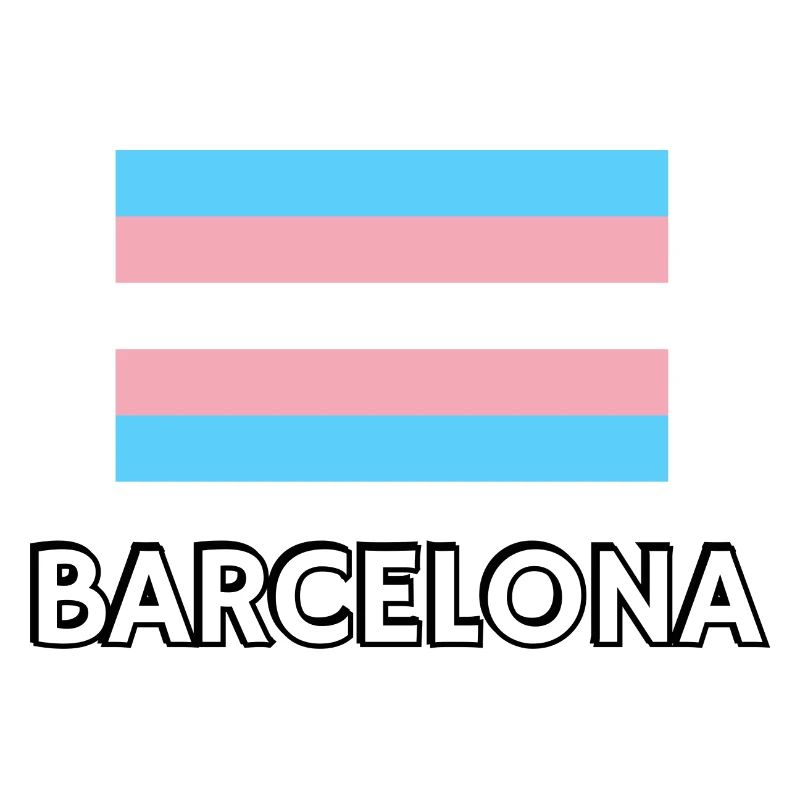 Drapeau de la Trans Pride Barcelone