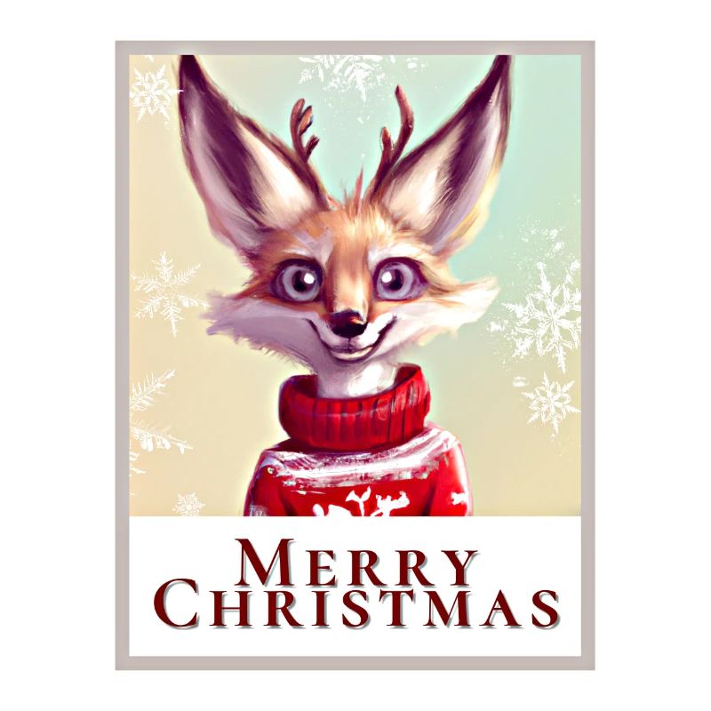 Portrait d’un mignon renard Fennec en pull