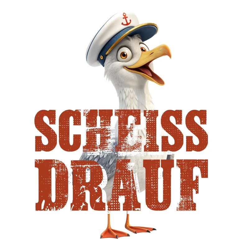 Scheiß drauf Möwe