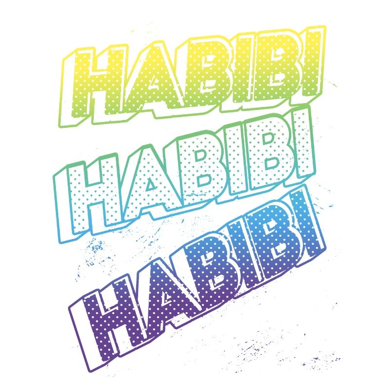 3D Text Effect - Habibi