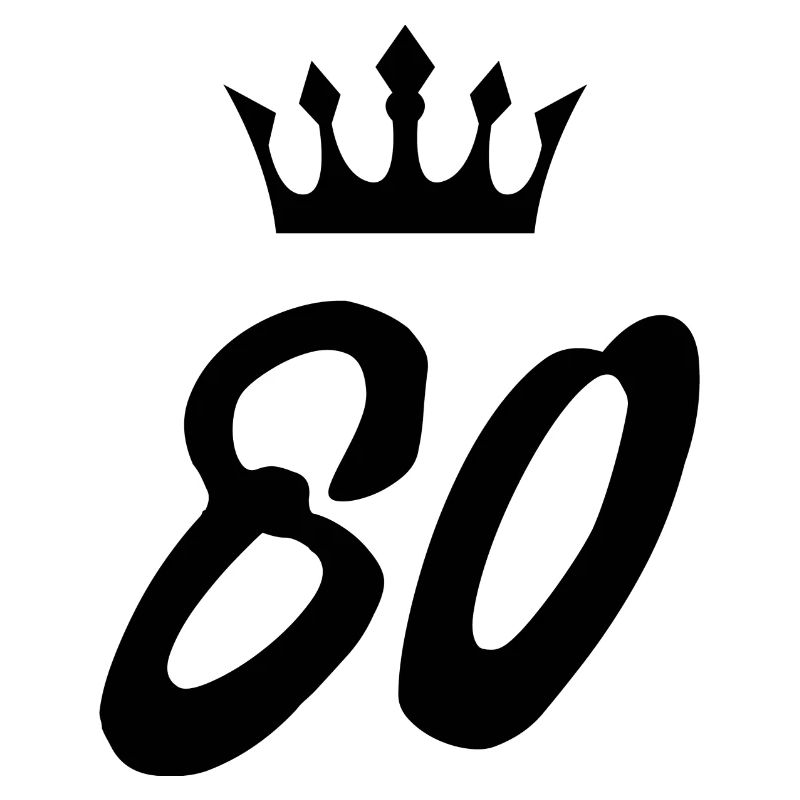 80 Number crown