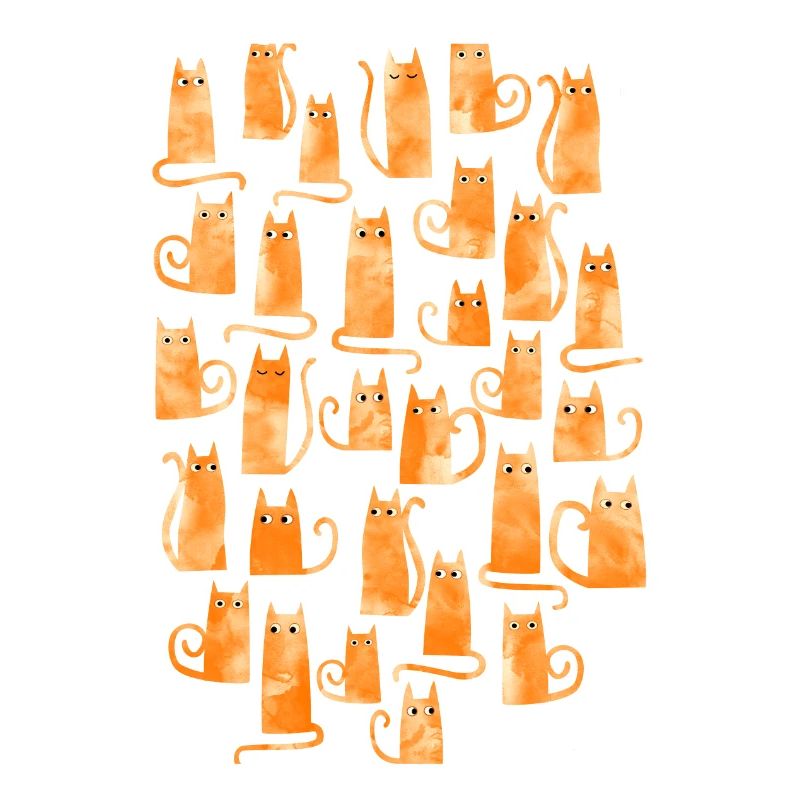 Ingwer Katze Aquarell