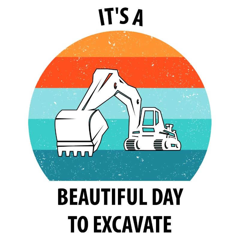 Bagger Baggerfahrer Baggerwagen