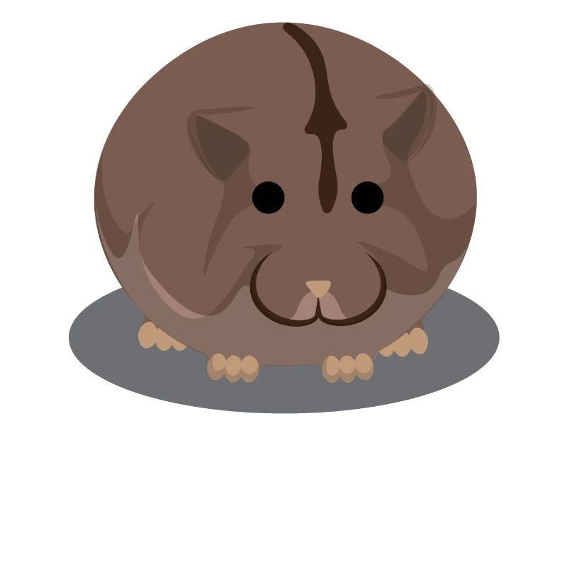 Brauner molliger Hamster