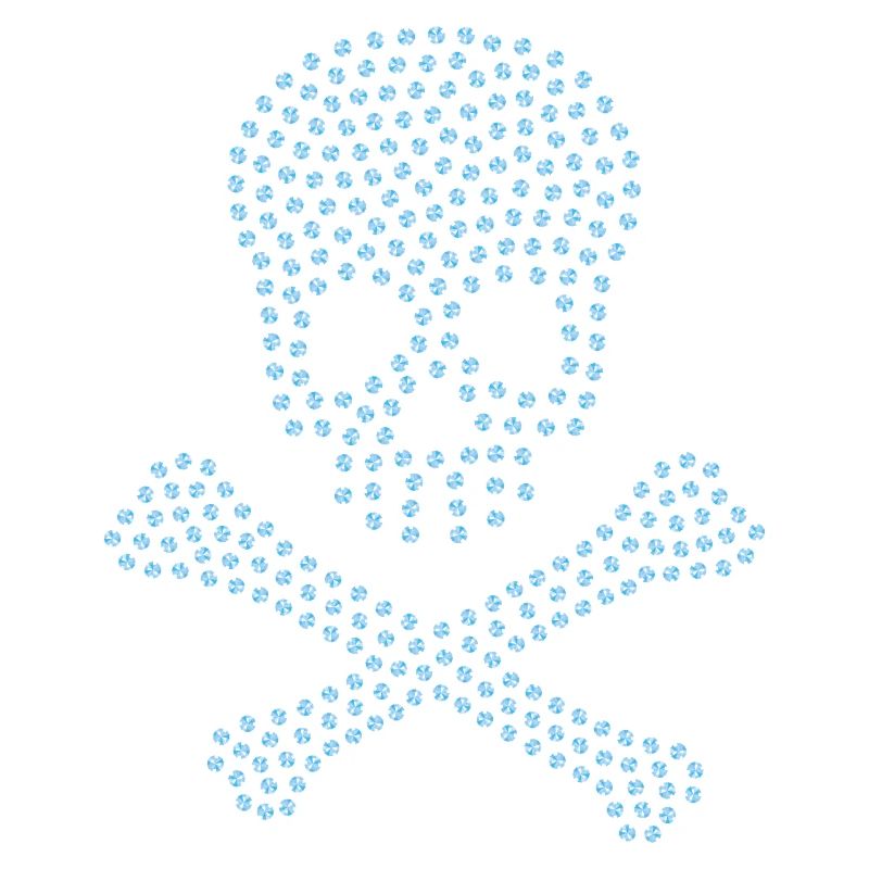 Totenkopf Diamantblau