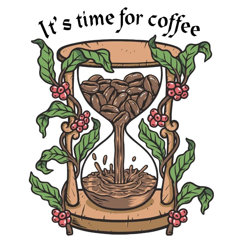 Coffee Time Botanische Sanduhr