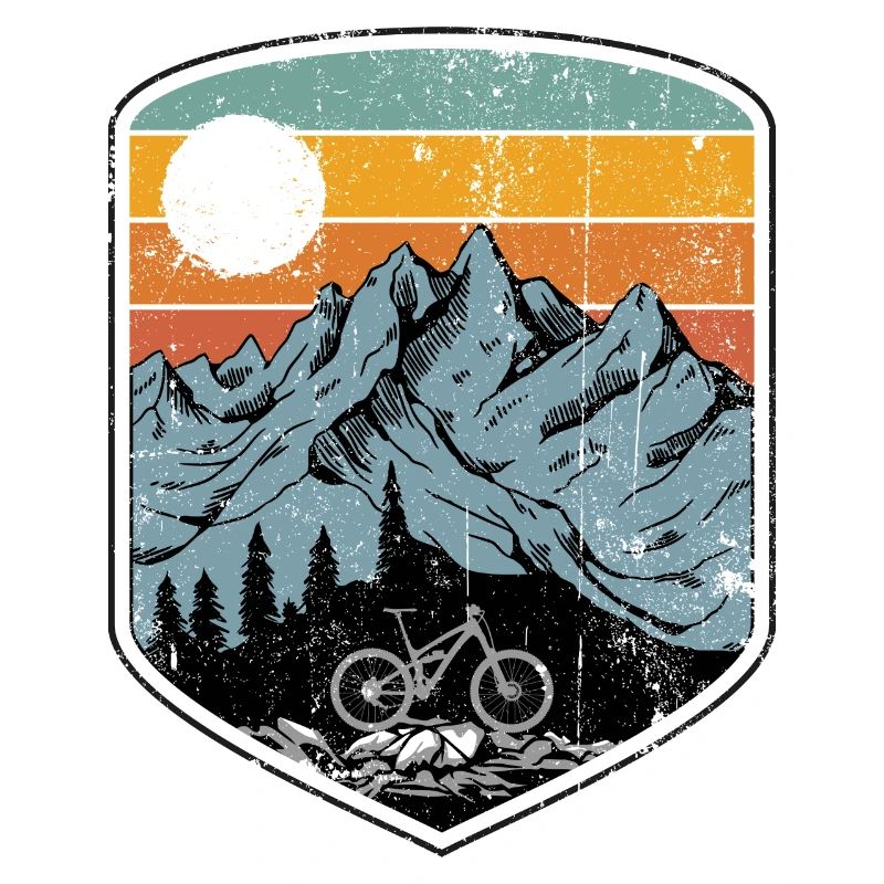 Patch de VTT au coucher du soleil