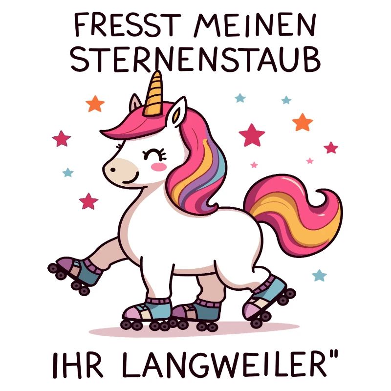 Rollschuh Einhorn