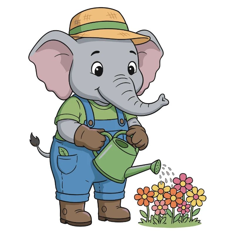 Skurriles Elefanten-Gartendesign