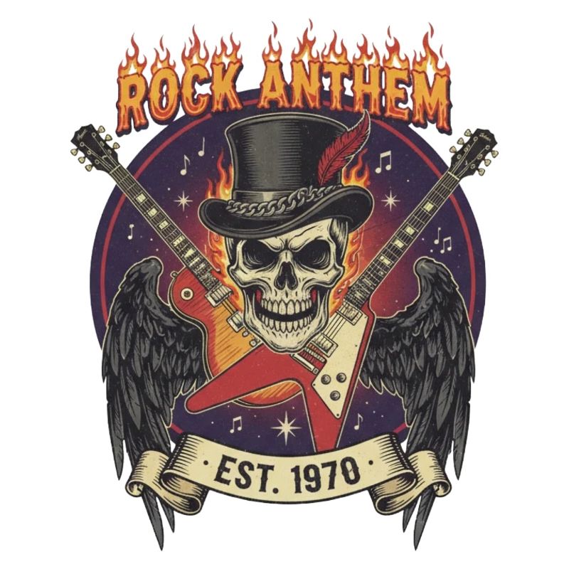 Schädel Rock Anthem 1970