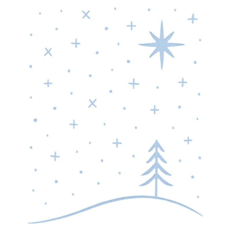 Polar Tree Snowflakes