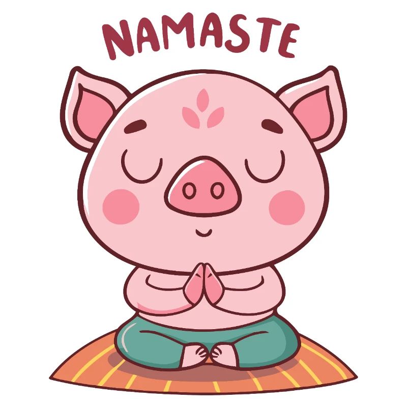 Namaste Zen Pig