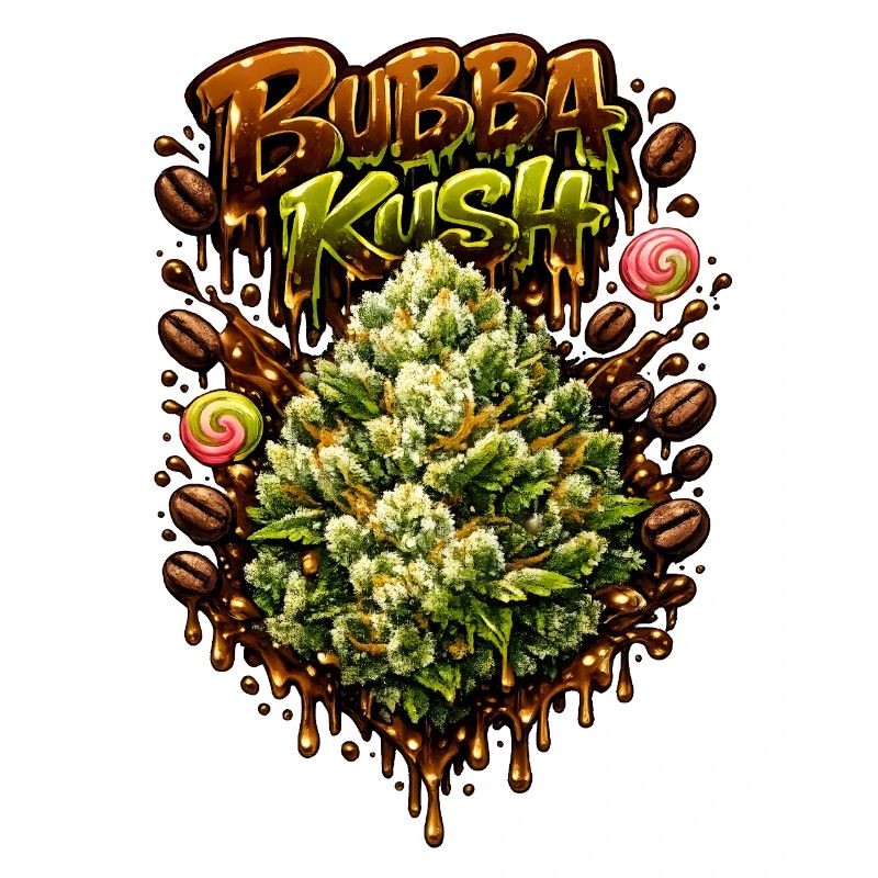 Bubba Kush Graffiti-Druck