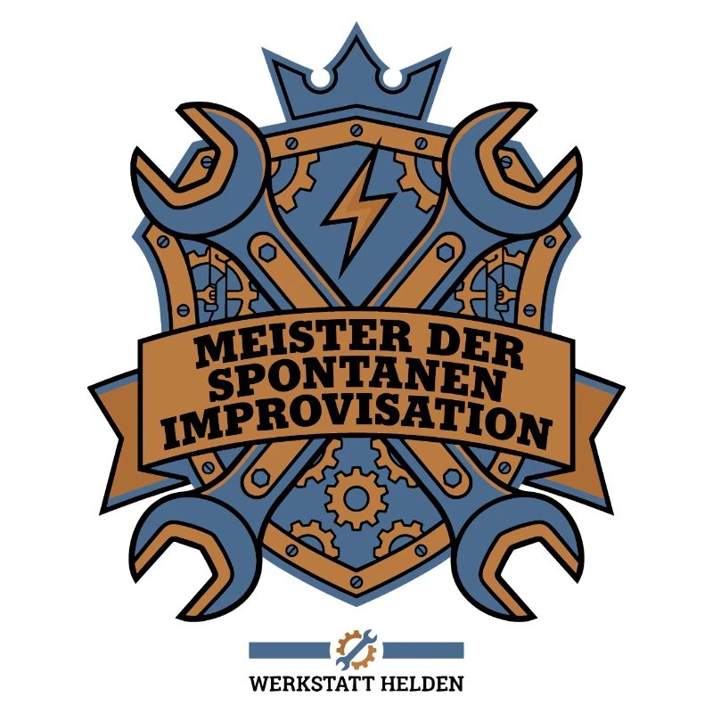 Handwerker Improvisation Wappen Design
