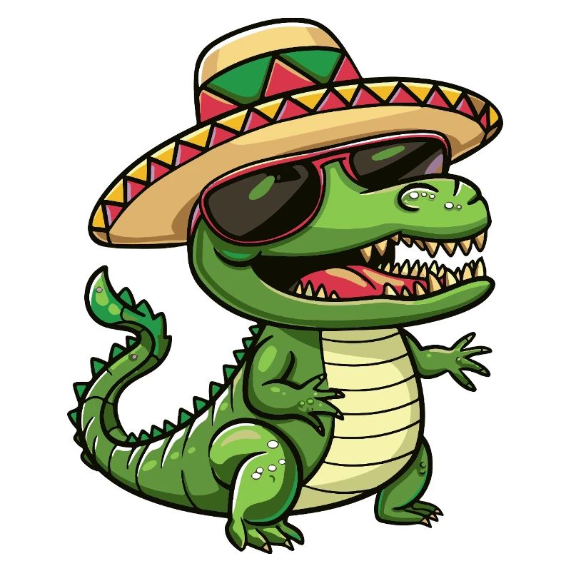 Aligator Lustig Sombrero