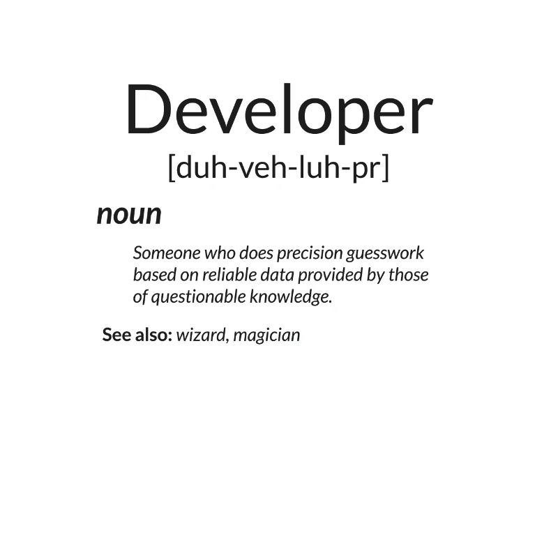 Funny Developers Gift Developer Definition Gift